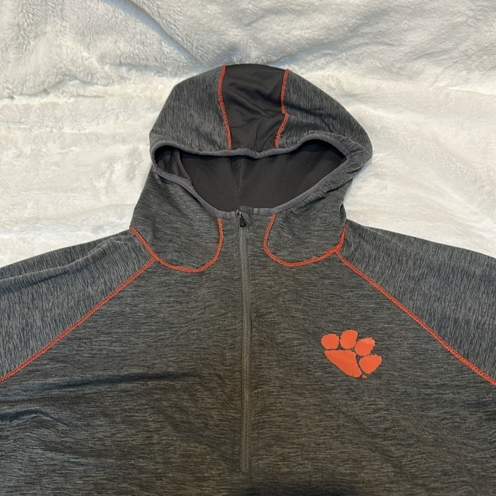 Clemson women’s long sleeve pullover with hood - Picture 2 of 11